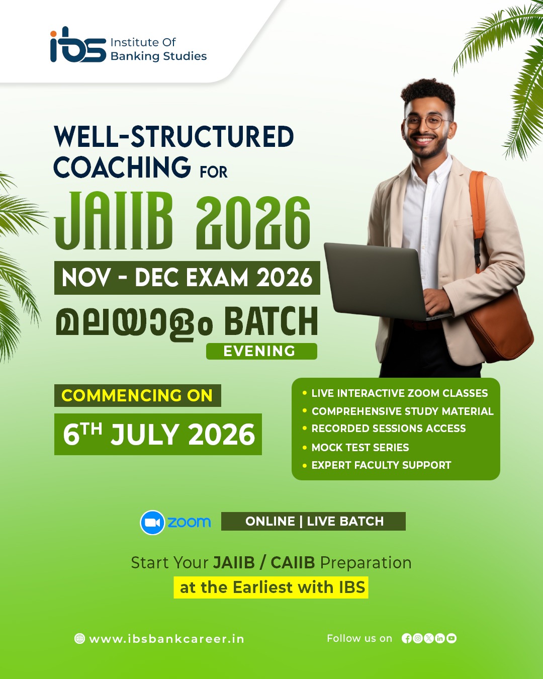 JAIIB 2026 NOV - DEC EXAM 2026 MALAYALAM